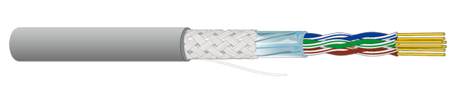 数据电缆  超五类4 对STP 电缆
