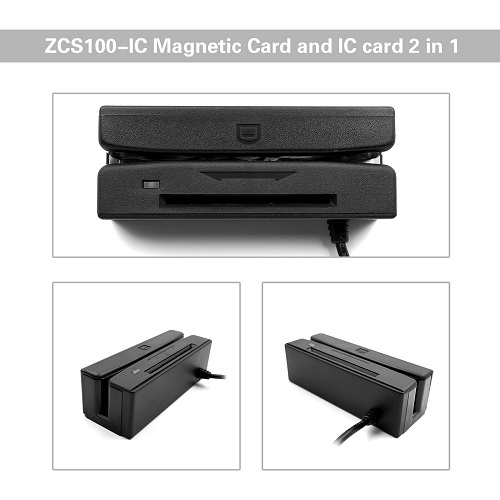 USB磁卡、IC卡二合一读写器 ZCS100-IC