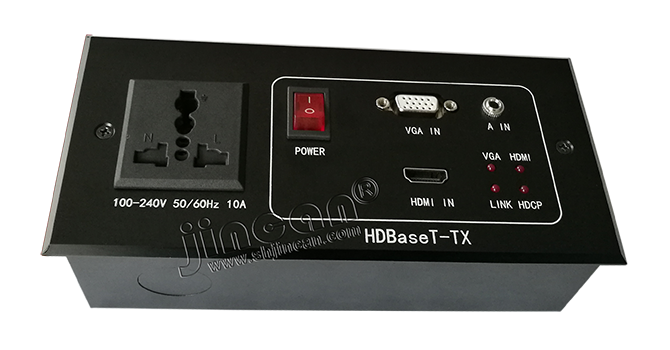 HDMI（HDBaseT)会议室墙插信息盒发送器