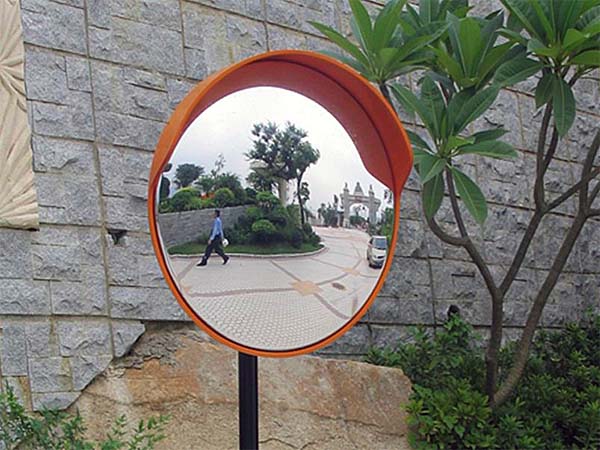 枣庄1/2球面镜半球镜厂家滕州道路反光镜批发台儿庄转角镜价格