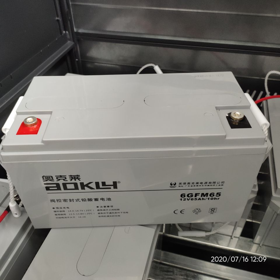 广东奥克莱12V65AH蓄电池代理商 UPS机房电源电池价格