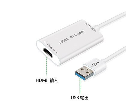 金微视JWS-IU012A HDMI转USB视频采集卡 1080P高清视频会议采集卡